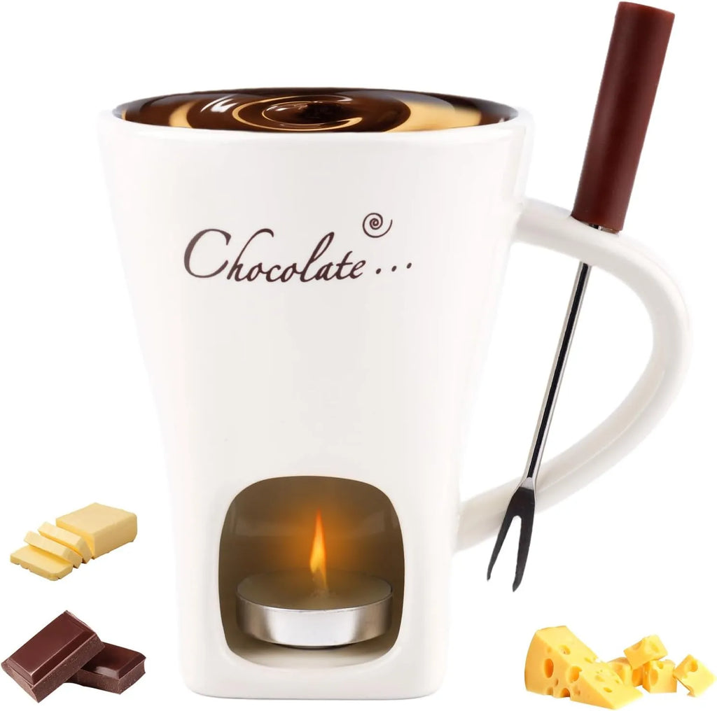 🍫 Chocolate Fondue Mug with Fork