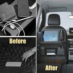 🚗 Car Seat Back Organizer with Foldable Tray Table
