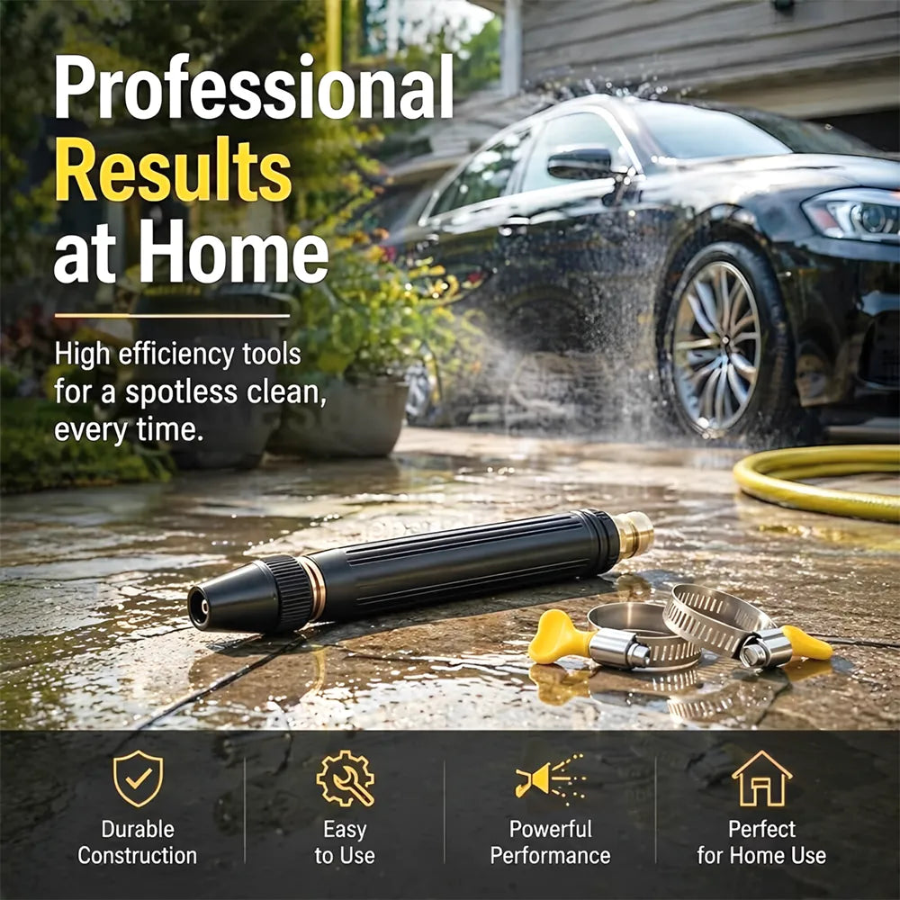 🚿🌿Adjustable Garden Hose Nozzle – High Pressure Multi-Pattern Spray Nozzle