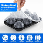 Baseball Ice Ball Mold – 6-Cavity Silicone Tray