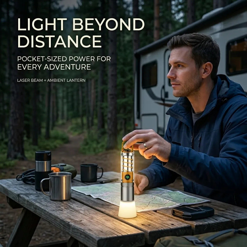 🔦Mini Laser Flashlight — Portable Multi-Function Outdoor Light