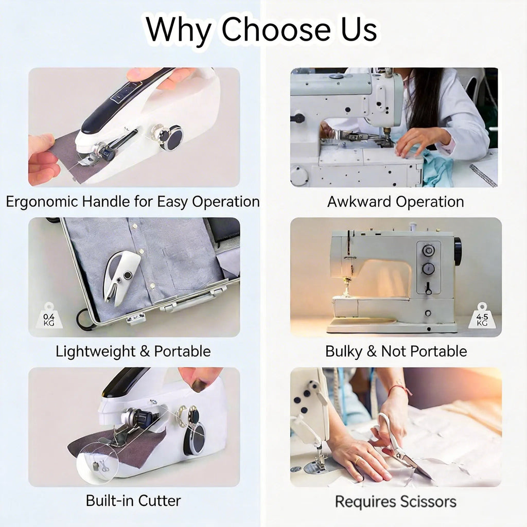 🧵 Portable Handheld Sewing Machine