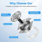 3-in-1 Kitchen Sink Drain Strainer,Stainless Steel Sink Plug, Deodorizing Anti-ClogBasket Strainer for US Standard 3-1/2 Inch Drains