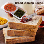 Disposable Dual-Compartment Condiment Containers with Lids