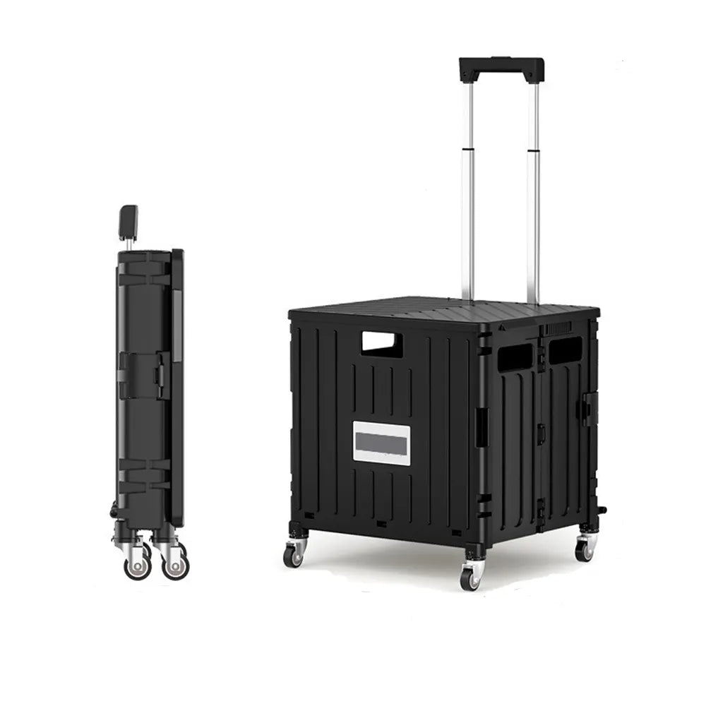 🛒 Foldable Multi-Function Rolling Shopping Cart