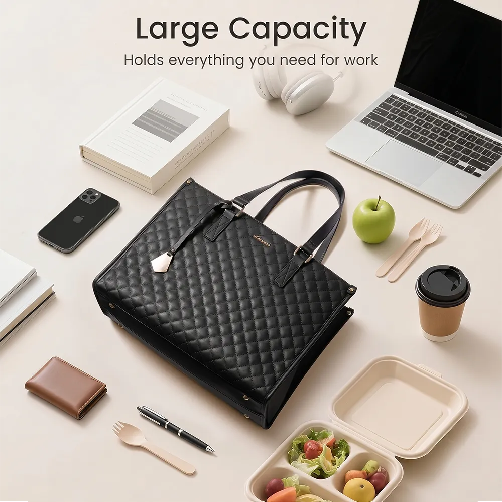 👜 3-in-1 Insulated Laptop Lunch Tote Bag