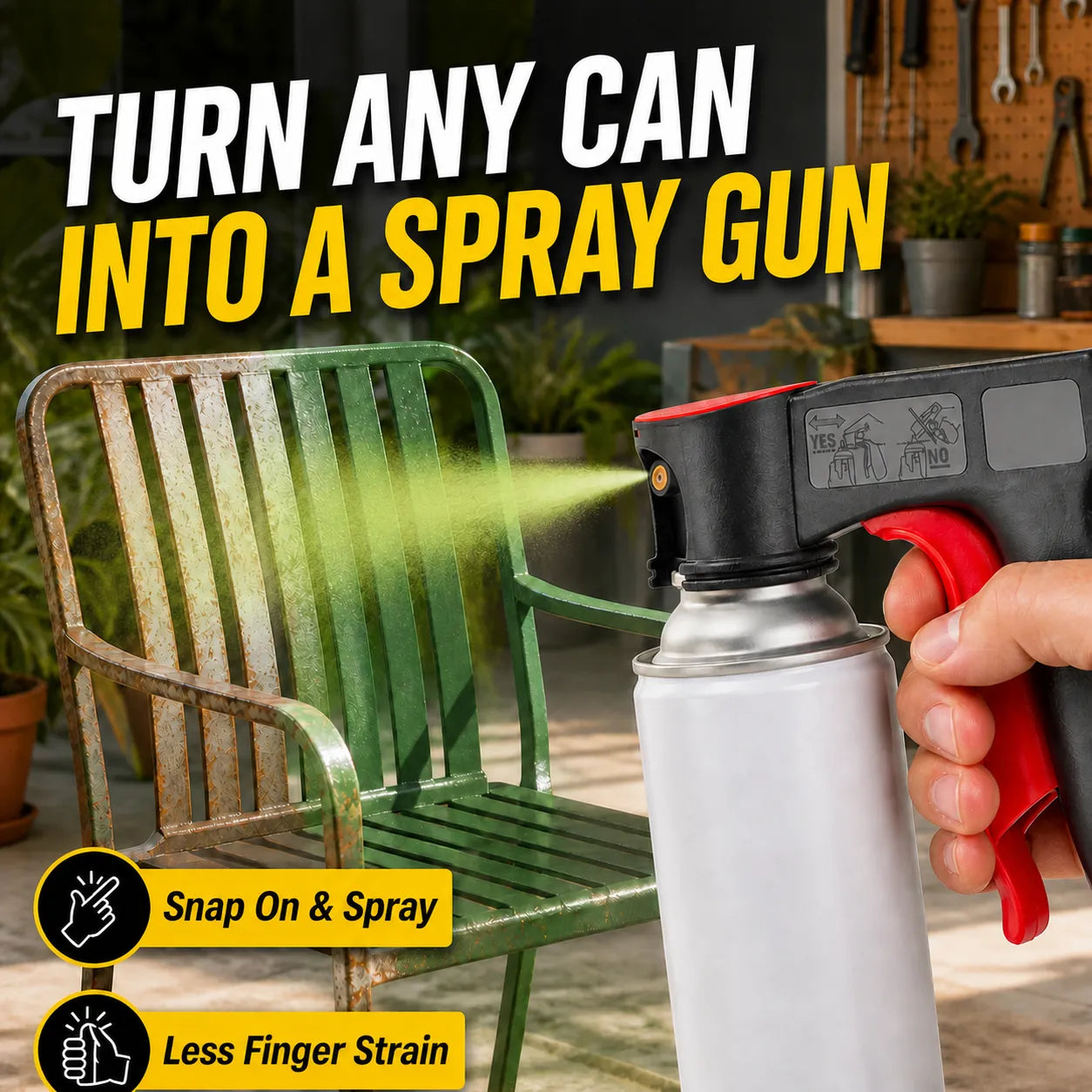 Portable Spray Can Trigger Handle