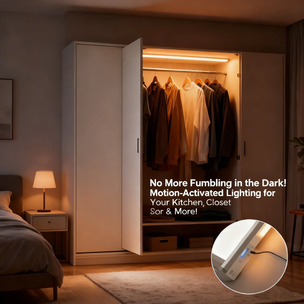 ✨ Under-Cabinet Lighting - Sensor-Activated & Dimmable LED Light