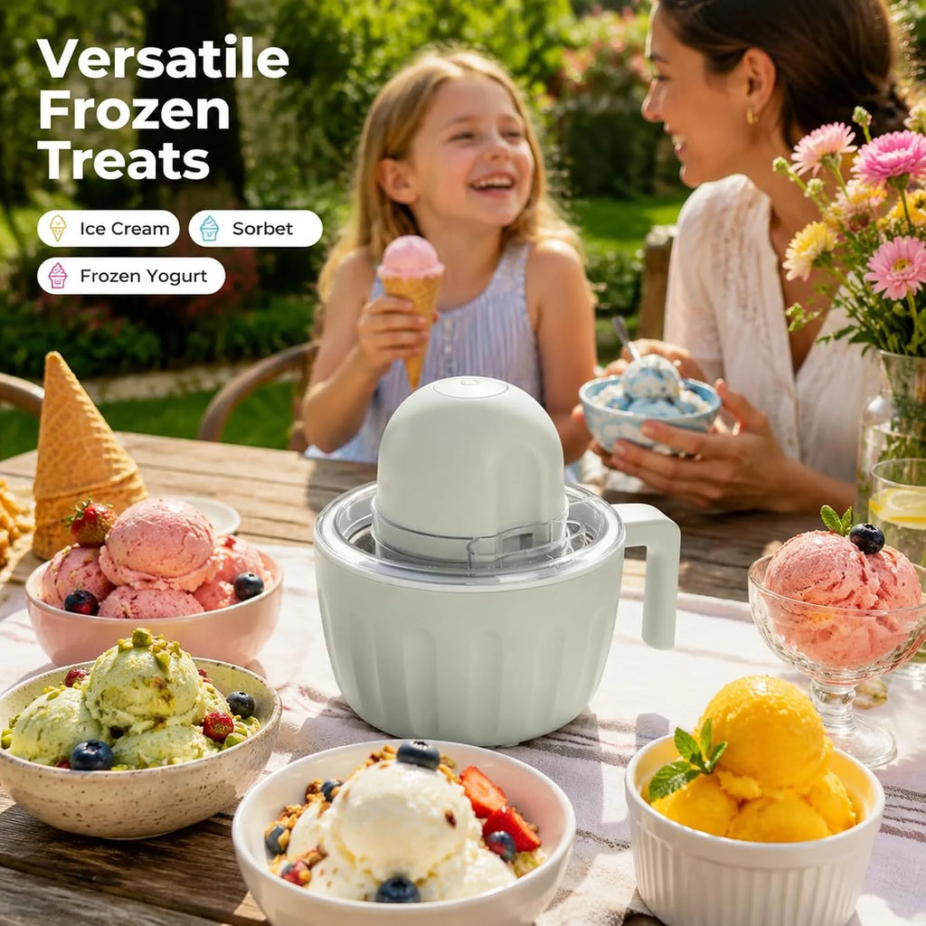Rechargeable One-Touch Ice Cream Maker