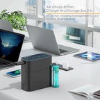 🔋 Portable Smart 8-Slot Rechargeable Battery Charger