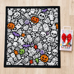 Halloween Coloring Blanket Kit with 48 Markers