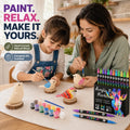 Hand-Carved Wooden Bird Painting Kit