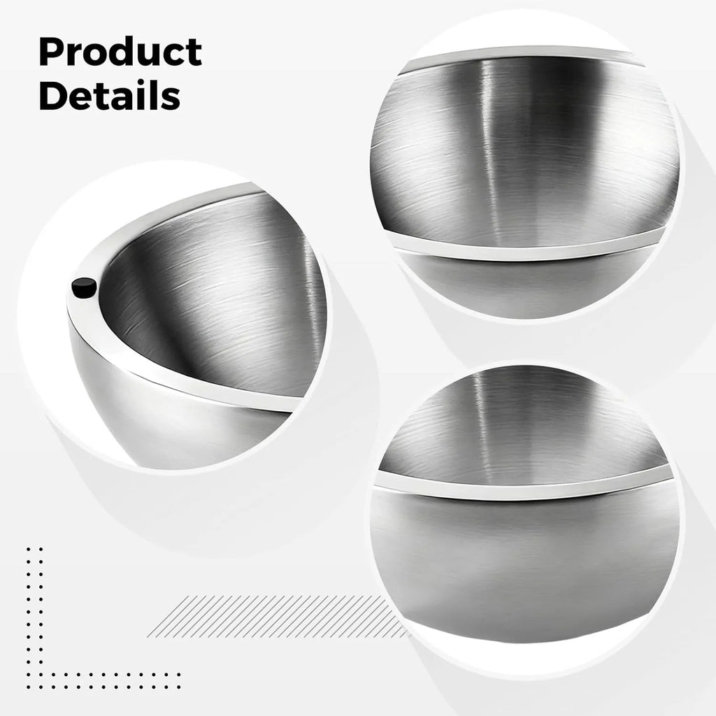 🥗 304 Stainless Steel Salad & Dipping Bowl