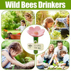 🌼Flower-Shaped Bee & Butterfly Watering Stations – Set of 5 Garden Pollinator Cups