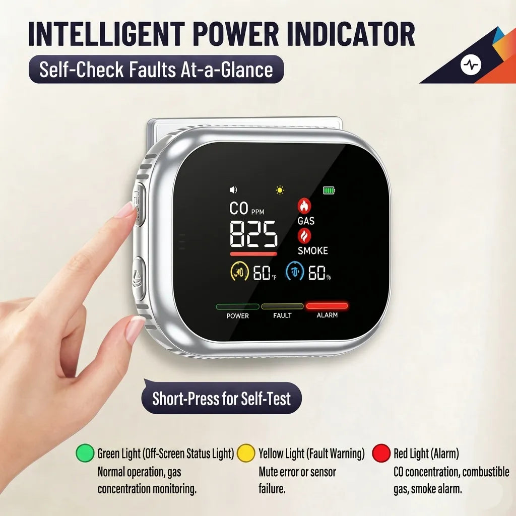 🛡️ 6-in-1 Smart Home Safety Detector
