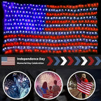 ❤️💙420 LED American Flag Light – Brilliant Patriotic Display for Every Celebration