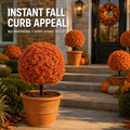 Artificial Flower Topiary Ball with Ground Stake