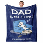 🛋️ Dad's "Not Sleeping" Blanket — Funny, Cozy, & Heartwarming Gift 🎁