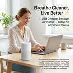 🌬️USB Compact Desktop Air Purifier — Clean Air Anywhere You Go