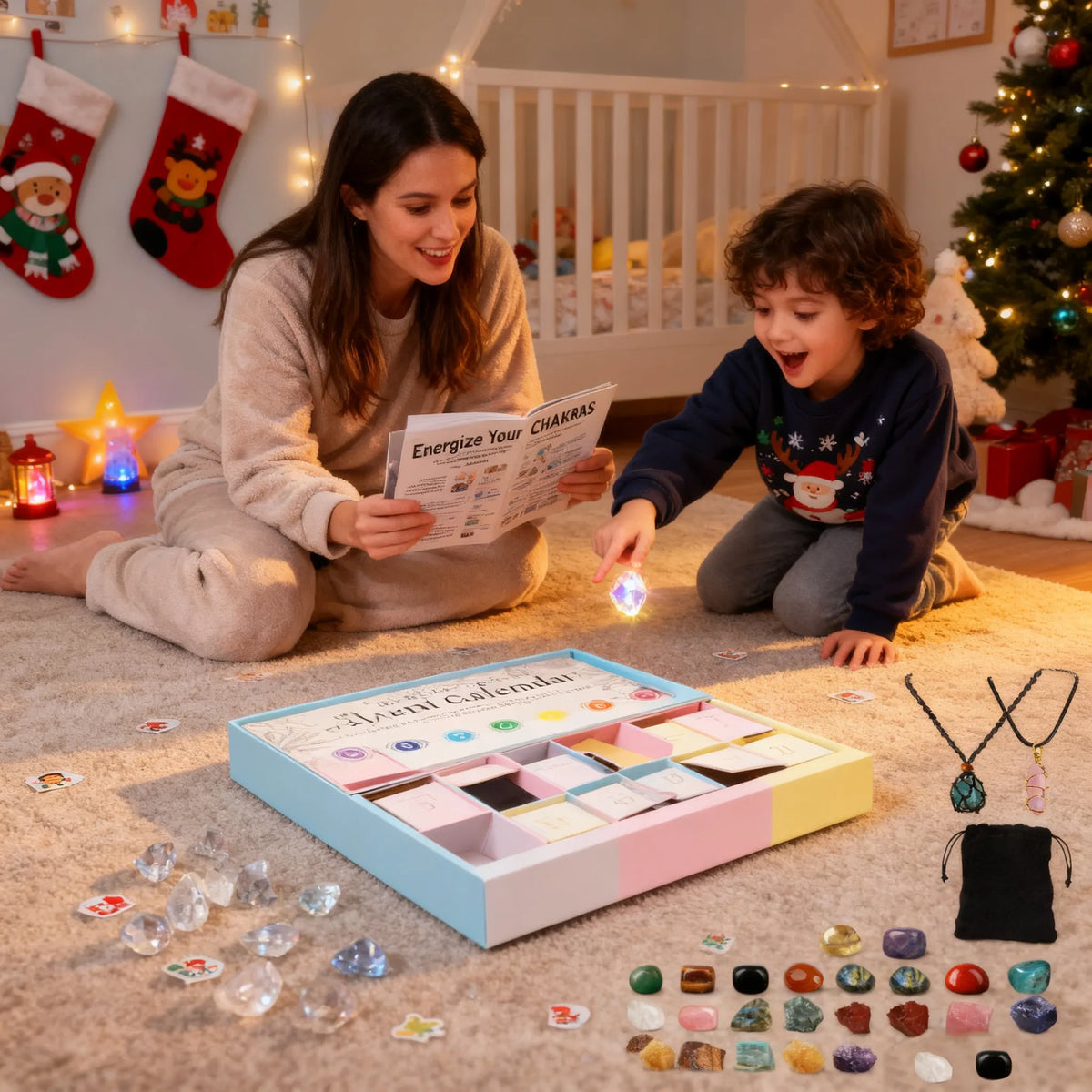 ✨ 2025 Crystal Advent Calendar – 24 Days of Healing Chakra Crystals & Healing Stones