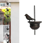 Bird-on-Cups Rain Chain – A Charming Blend of Function & Art