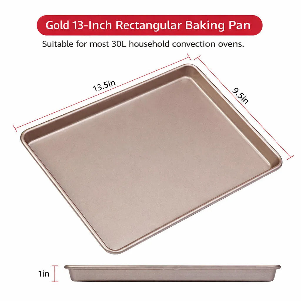 Nonstick Baking Pans Set - 9-inch, 13-inch, 15-inch – Perfect for Meats, Bread, and Cakes 🍰
