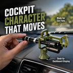 Inertia-Drift Rotating Gatling Dashboard Ornament