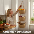 🧺 3-Tier Over-the-Door Hanging Storage Organizer