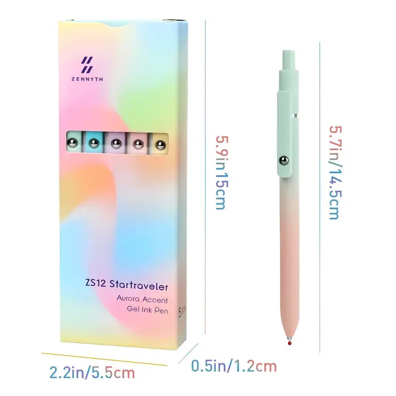 ✨ 5-Piece Retractable Gel Pen Set – Smooth, Quick-Drying, and Elegantly Designed
