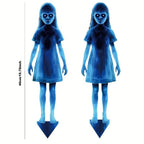 2-Piece Creepy Ghost Girl Garden Stakes for Halloween - Flat, Single-Sided Print