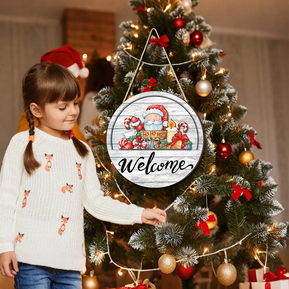 Interchangeable Seasonal Welcome Door Sign Set