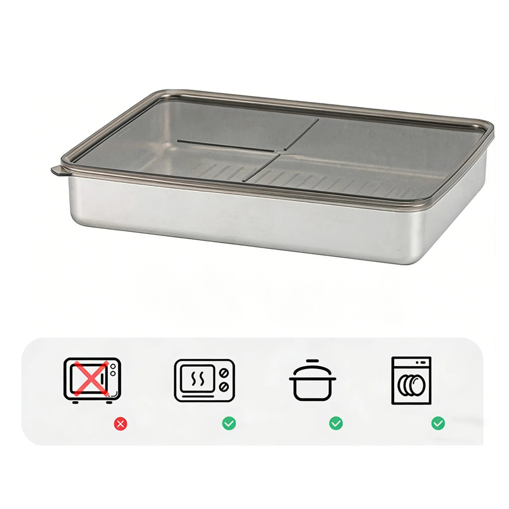 Stainless Steel Food Containers with Sealing Lids🥗