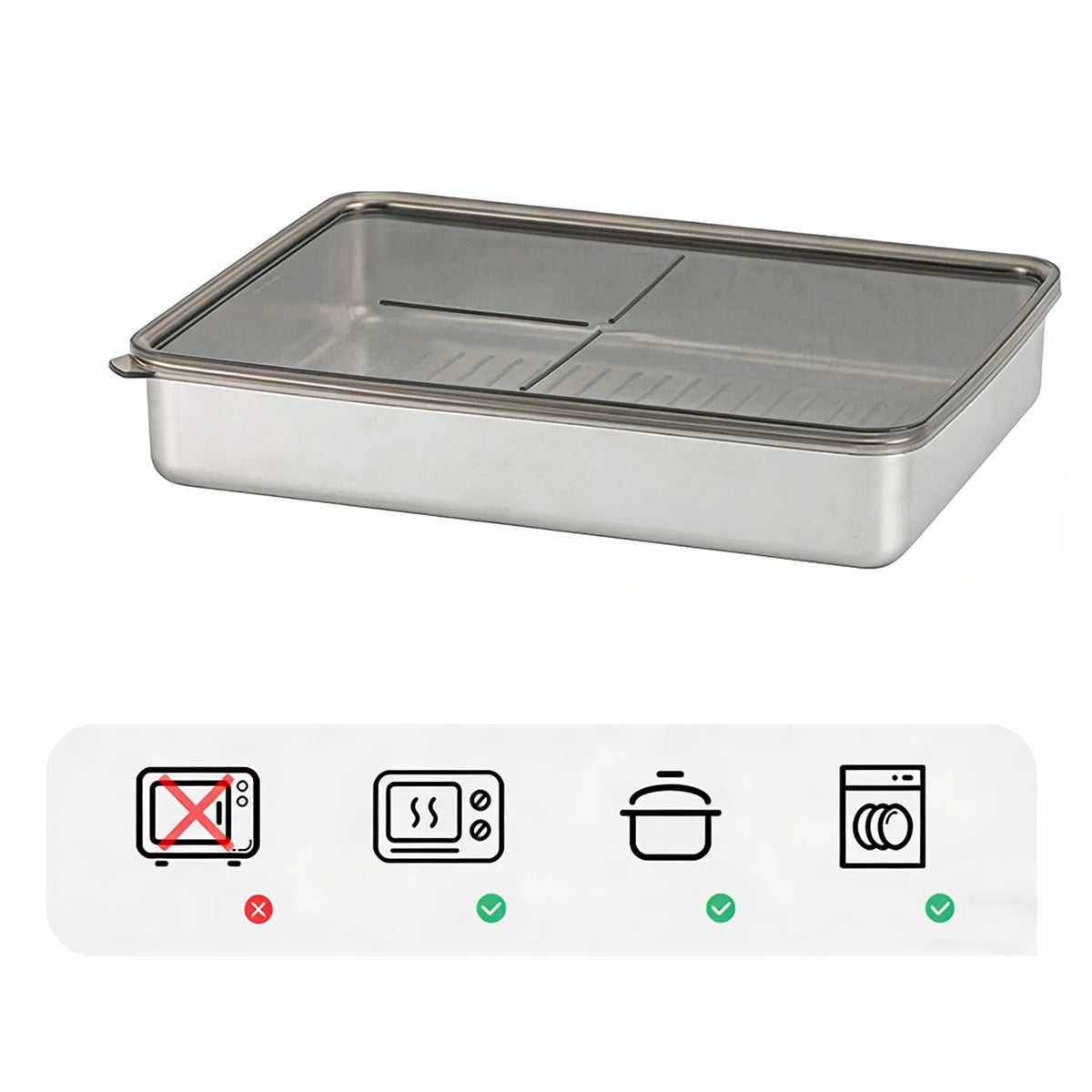 Stainless Steel Food Containers with Sealing Lids🥗