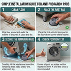 🏠 Anti-Vibration Washing Machine Stabilizer Pads (4-Pack)