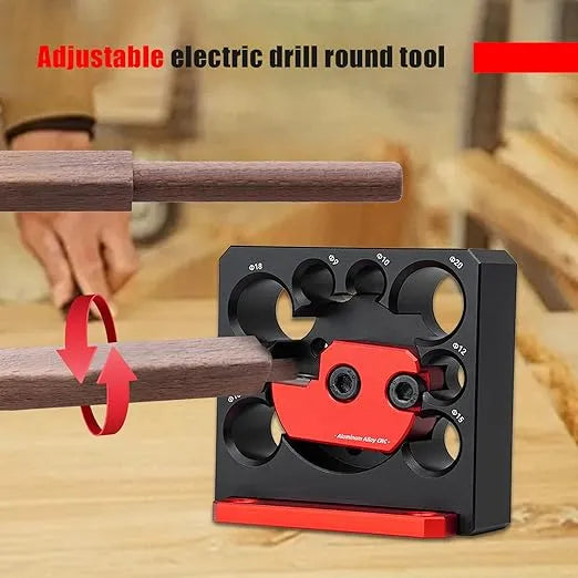Dowel Rod Maker for Woodworking-Steel Dowel Plate with 8 Holes