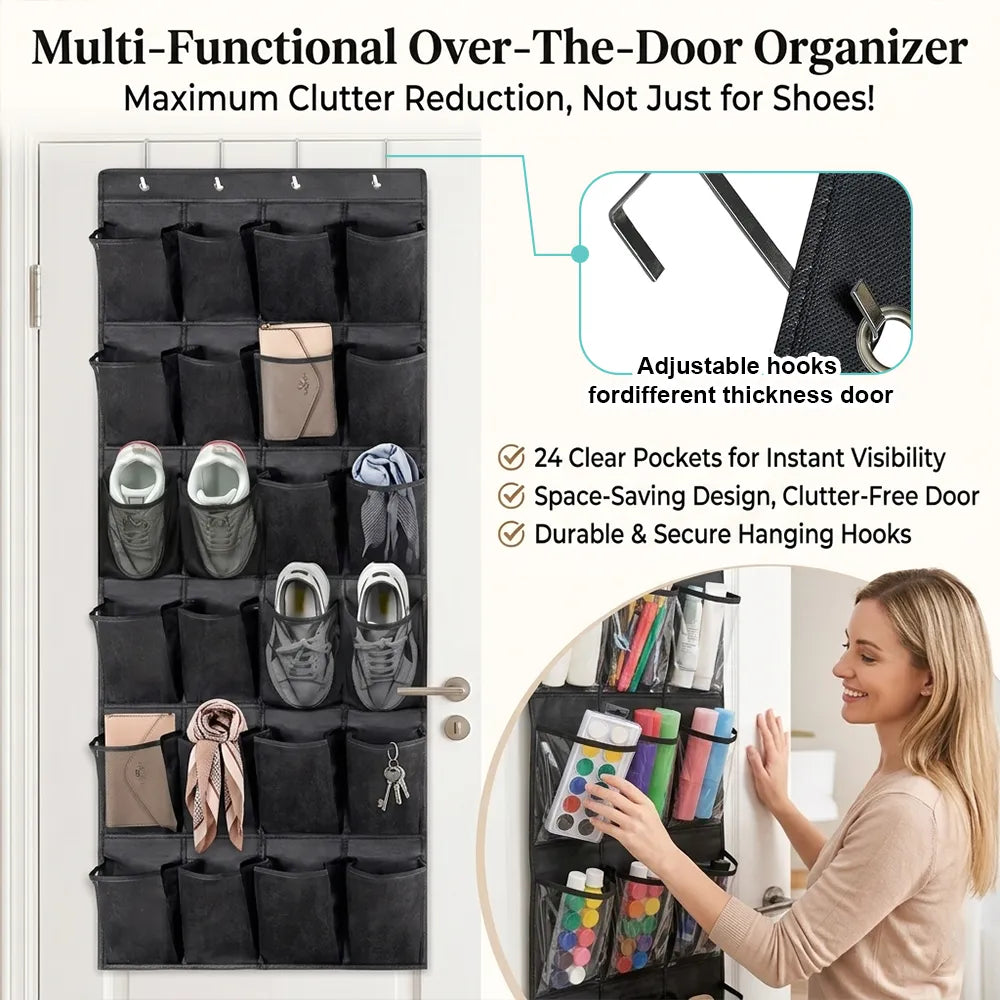 👟 2-Pack Over-the-Door Shoe Organizer
