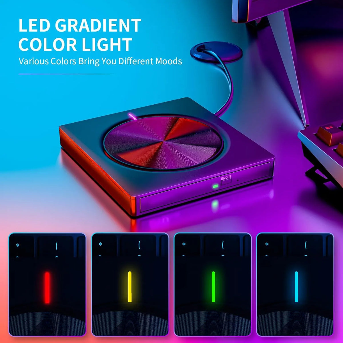 📀External CD/DVD Drive for Laptop & Desktop