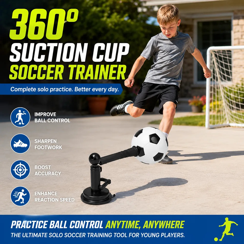⚽ 360° Suction Cup Soccer Trainer