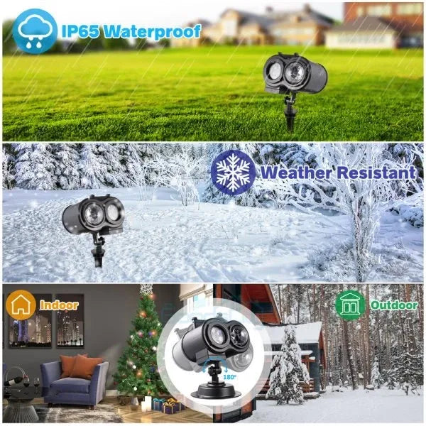 🎅 2-in-1 Outdoor Christmas Projector Light