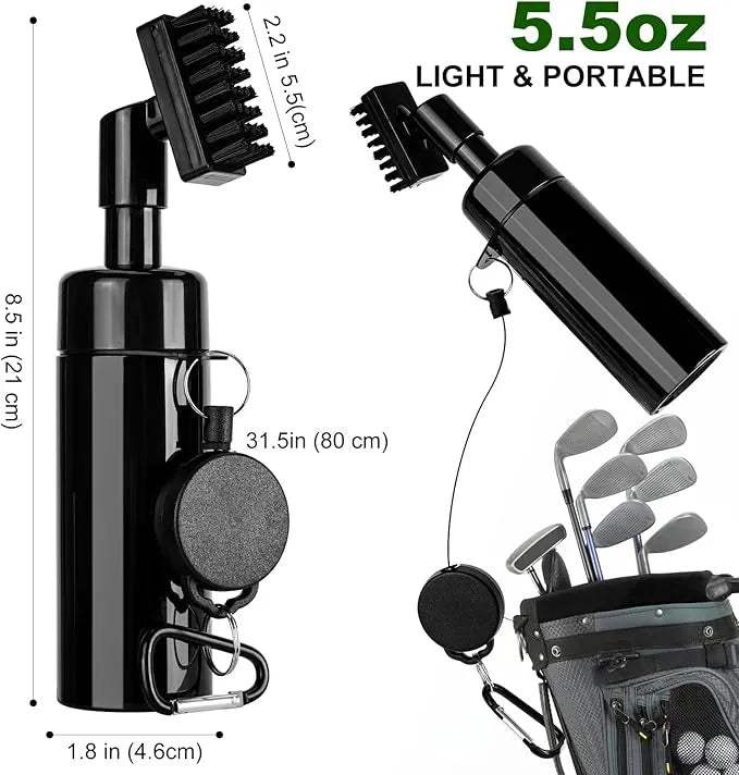 ⛳ Golf Club Cleaning Brush with Water Reservoir – Play Cleaner, Score Better