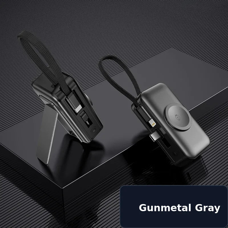 3-in-1 5000mAh Portable Charger for Phone, Watch & Earbuds