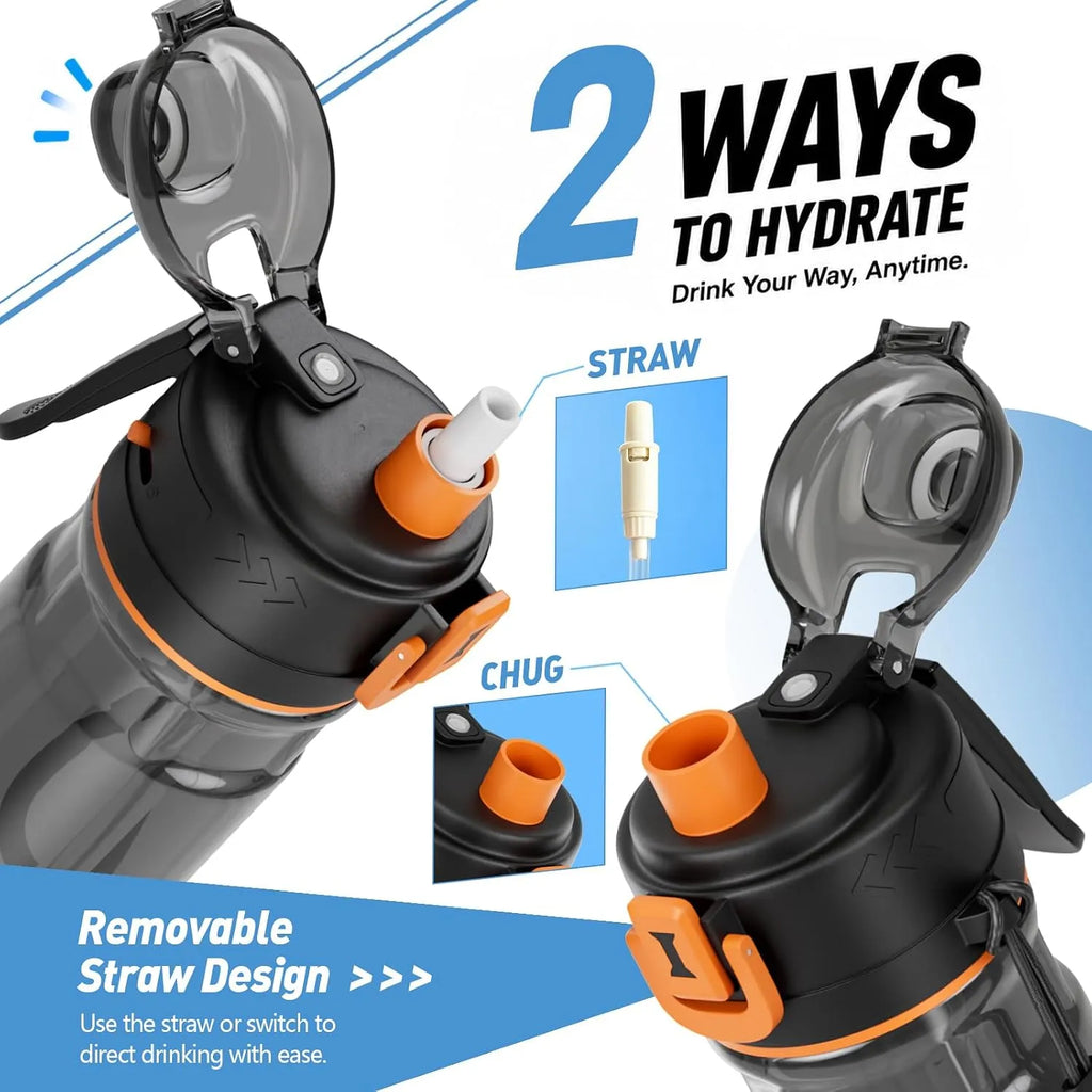 2-in-1 Misting Sports Water Bottle – 24 oz