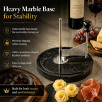 🧀 Semi-Hard Cheese Curling Wheel with Marble Base