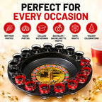🎰 Shot Glass Roulette Drinking Game Set – Casino Style Party Game