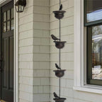 Bird-on-Cups Rain Chain – A Charming Blend of Function & Art