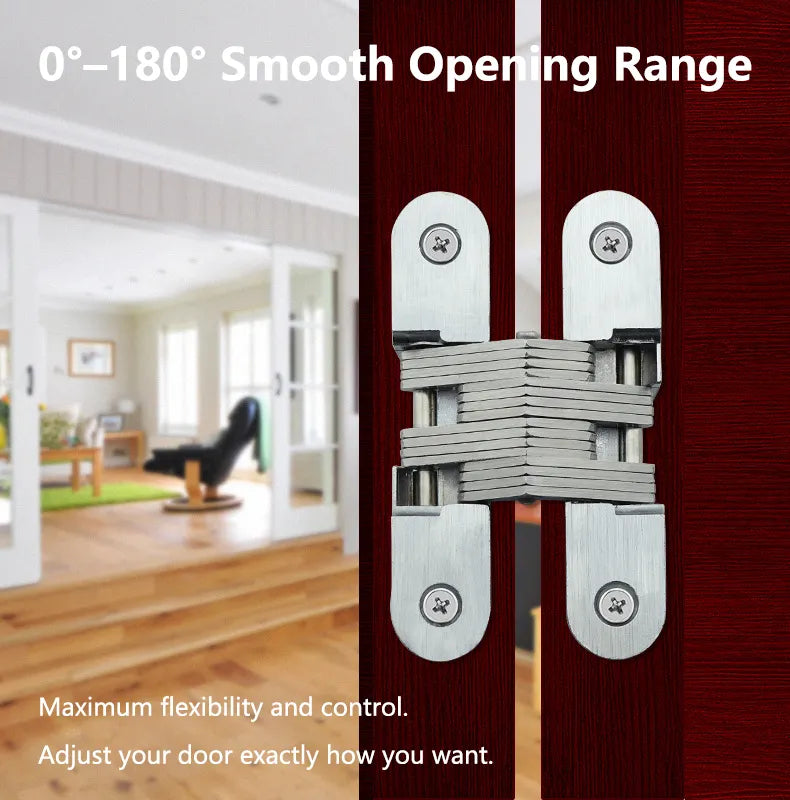 🔩Concealed Cross Hinges for Invisible Doors, Folding Doors, and Folding Screens