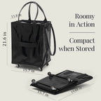 🛒 Reusable Rolling Shopping Bag – Carry More, Effort Less