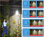 Solar-Powered Clip-On LED Security Light with Motion Sensor
