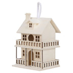 Paint-Your-Own Two-Story Wood Birdhouse – 9-Inch DIY Craft House