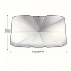 SunGuard Pro™ – Foldable Umbrella Windshield Sunshade